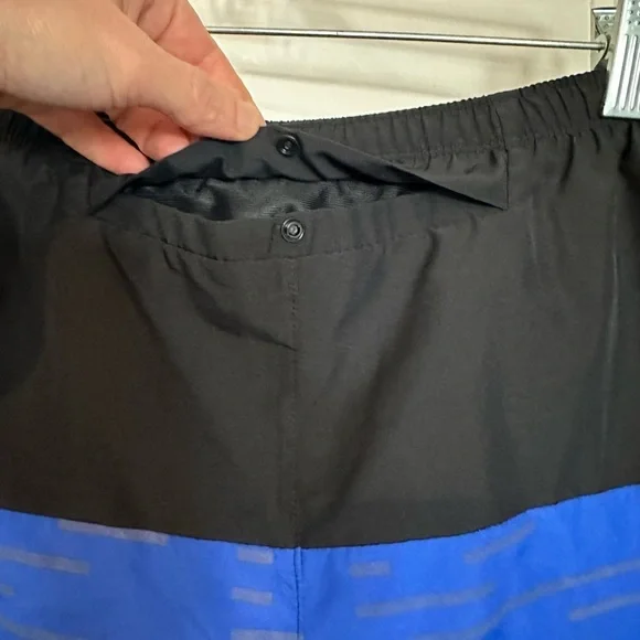 Nike Dri-Fit Challenger Run Division Blue Reflective Shorts - men’s large - Picture 8 of 14